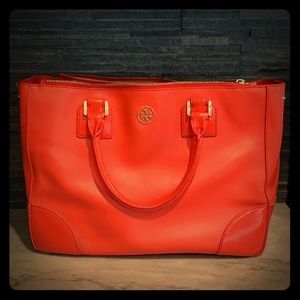 Tory Burch Robinson Double ZIP Tote Bag